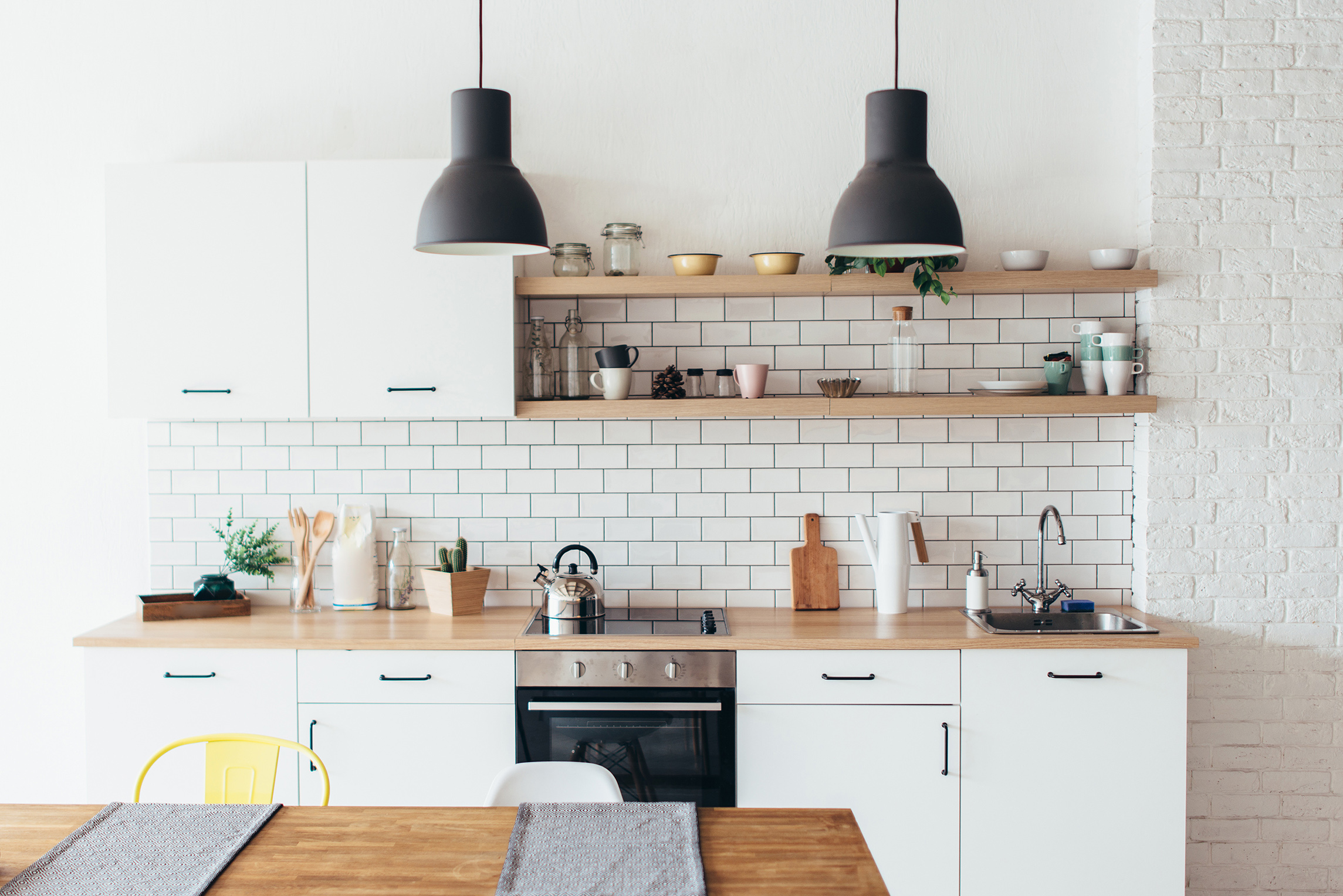 Property interior of modern kitchen