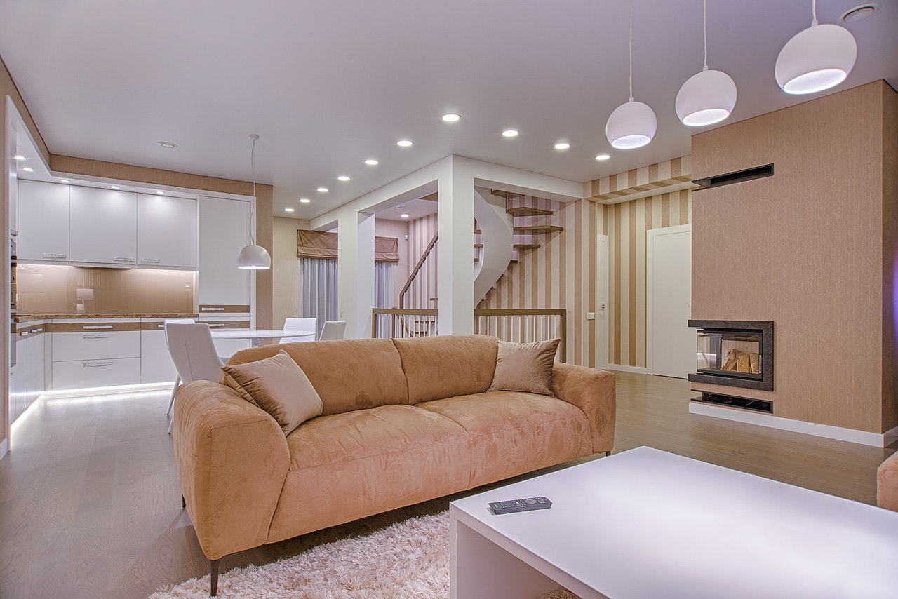 beige sofa living room